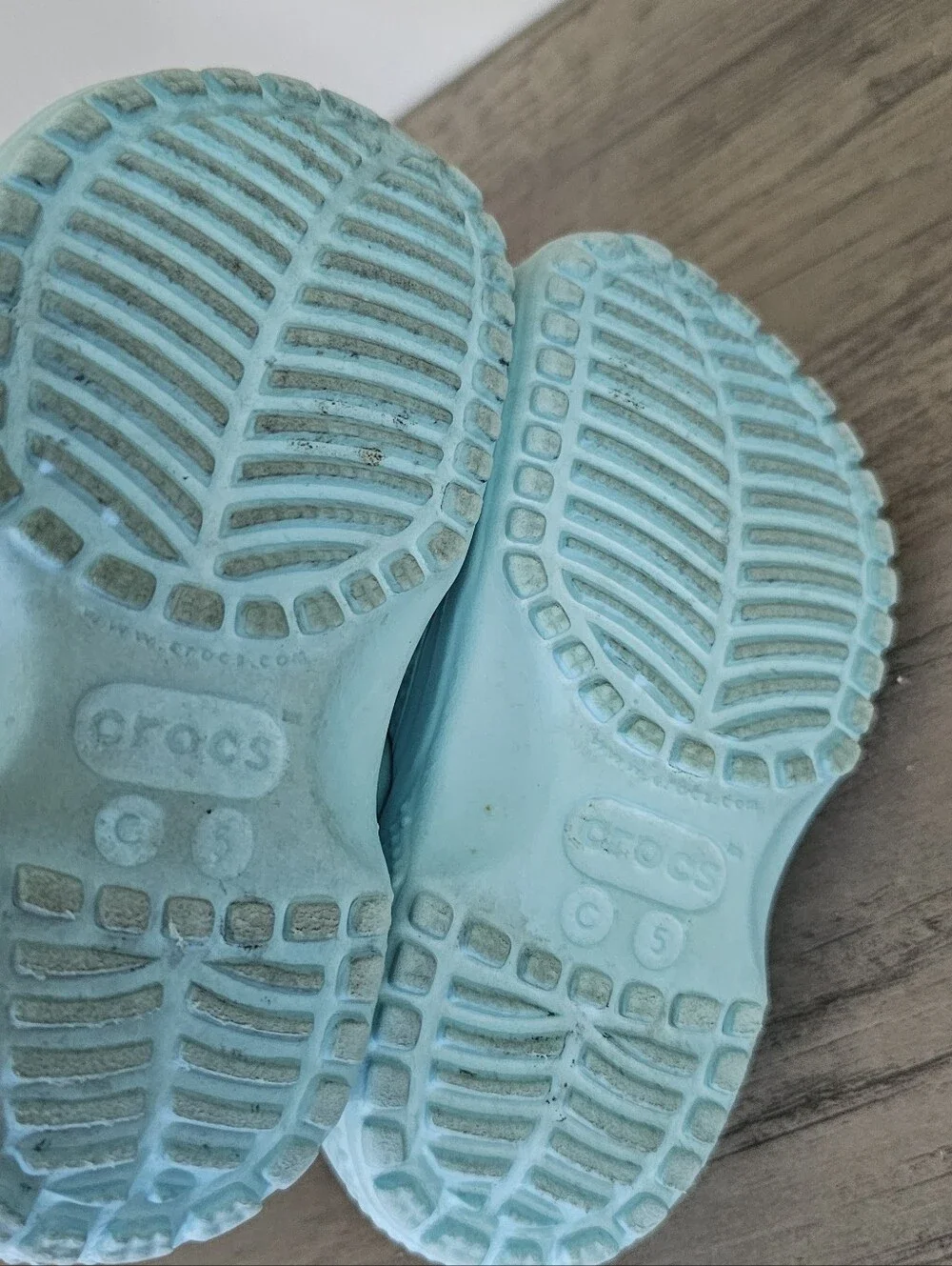 CROCS Blue Kids Clog Sandals Mickey Charm Baby Toddler C 5